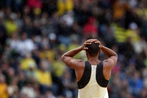 Reigning Olympic decathlon champion Bryan Clay was disqualified from the 110m hurdles after a stumble on Saturday at the US Olympic trials at Hayward Field in Eugene, Oregon, dooming his bid for a gold medal repeat in London