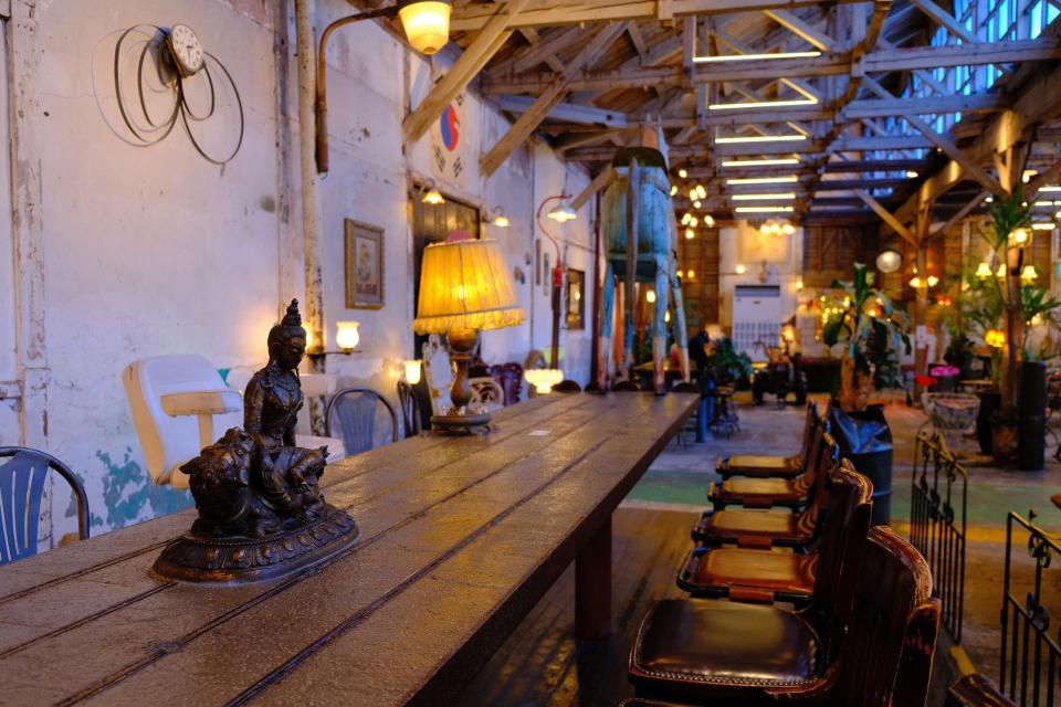  朝陽紡織復古咖啡廳（圖片來源：小不點看世界•Paine世界旅遊趣）