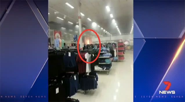 The fire started in the baby clothing section. Source: 7 News