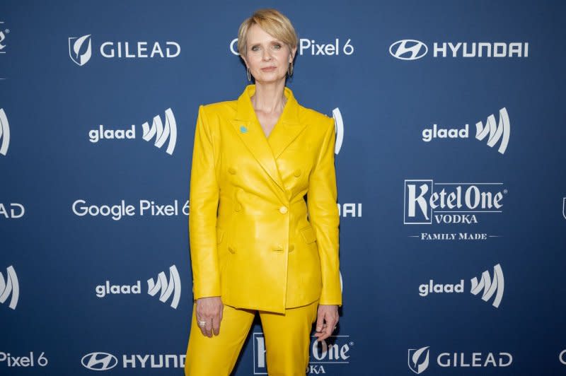 Cynthia Nixon attends the GLAAD Media Awards in 2022. File Photo by Gabriele Holtermann/UPI