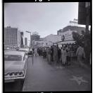 <p>Crowds stand outside the Hollywood Palace Theater, waiting to attend a taping of the variety show of the same name. <br></p>