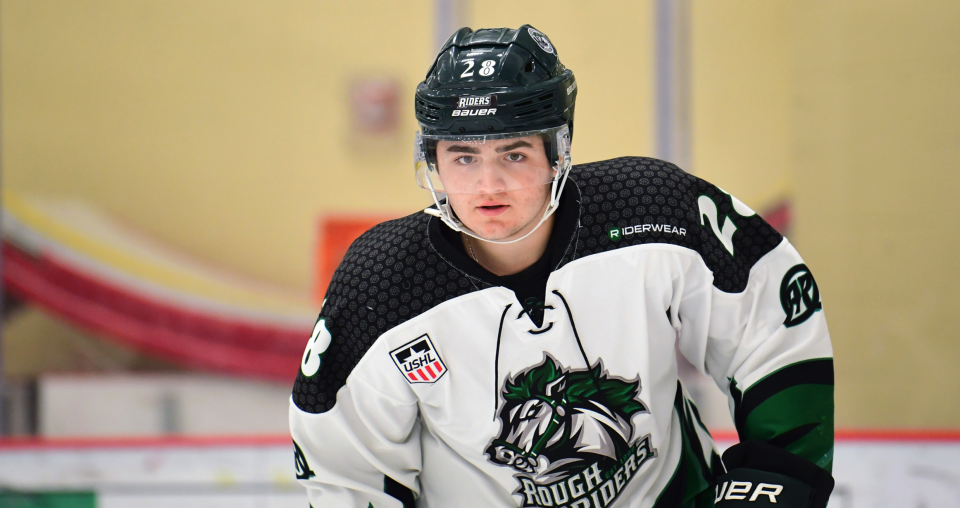 Arizona Coyotes 2020 draft pick Mitchell Miller addressed a disturbing bullying incident involving a disabled, Black classmate four years ago. (Photo credit: Tri-City Storm)