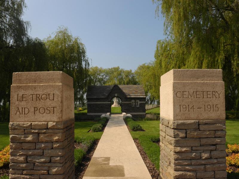 Auf dem Trou Aid Post Cemetery in Fleurbaix liegen mehr als 350 britische Soldaten begraben. Foto: CRT Nord-Pas de Calais/Pascal Mores