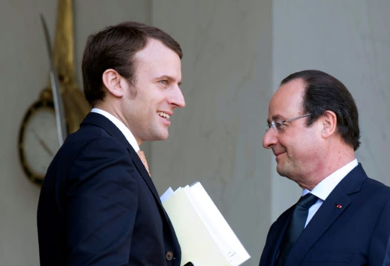 Macron's critics have accused him of channelling his discredited mentor Francois Hollande