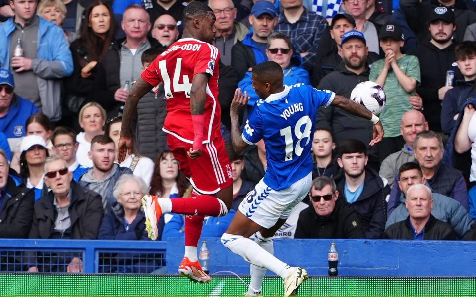 Alleged handball by Ashley Young