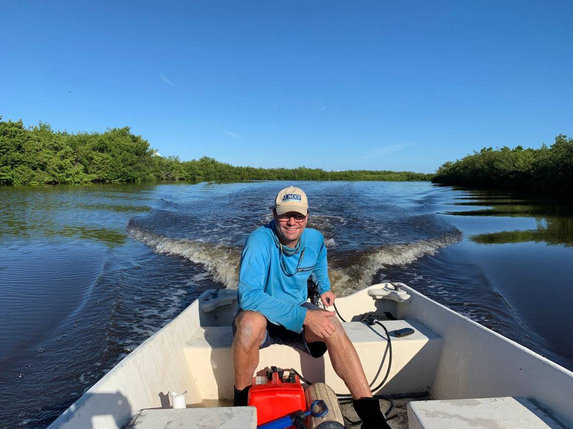 Eric Milbrandt, director of the Sanibel Captiva Conservation Foundation’s marine lab.