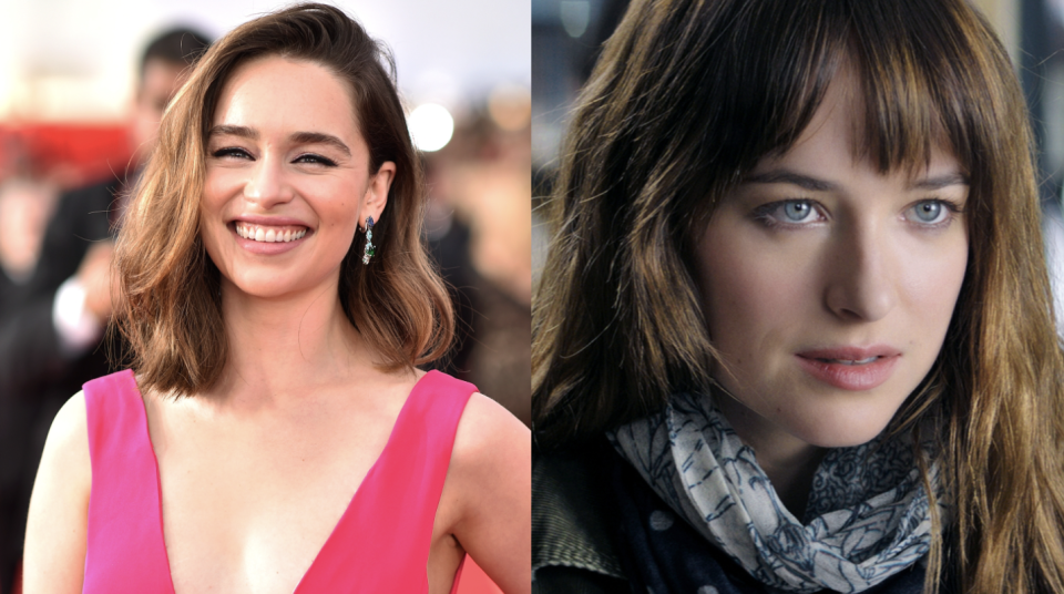 5) Emilia Clarke as Anastasia Steele in 'Fifty Shades of Grey'