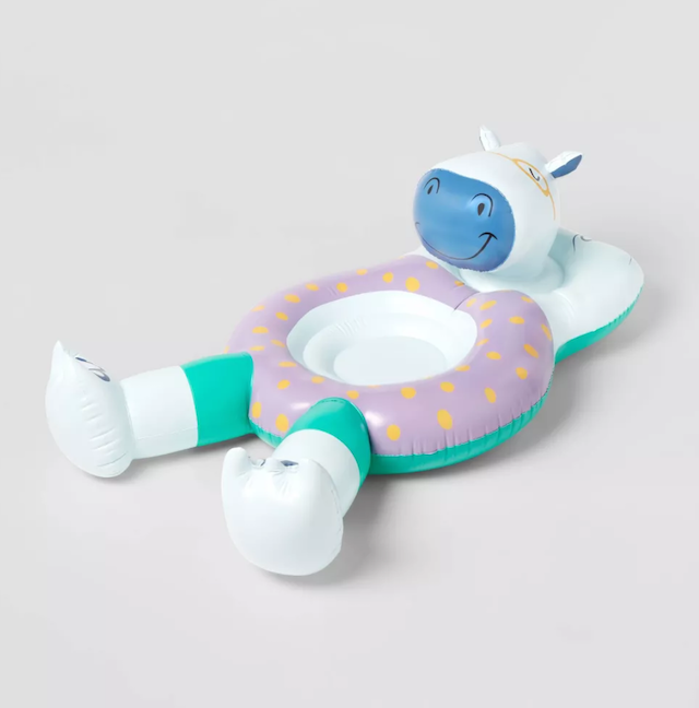 Sun Squad Kids' Hippo Pool Float 
