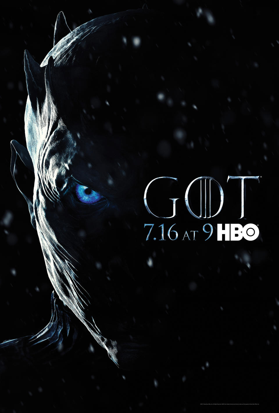 Game of Thrones Season 7 Poster Night King