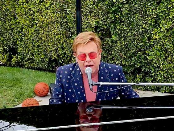 Elton John performs ‘I’m Still Standing’ during One World: Together at Home (Global Citizen)