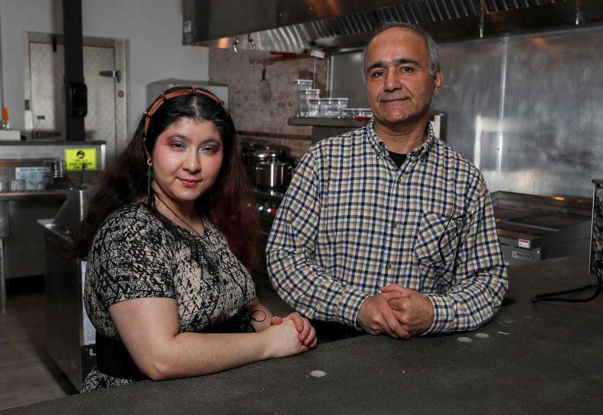 Co-owners Dena and Hadi Khademi pose for a portrait on Friday, January 5, 2024, at Sofreh Eatery in De Pere, Wis. The Persian-American cafe is expected to open in early February.
Tork Mason/USA TODAY NETWORK-Wisconsin