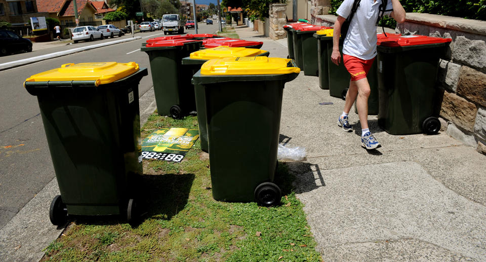 Australian households are facing extra charges to have their recycling collected. Source: AAP