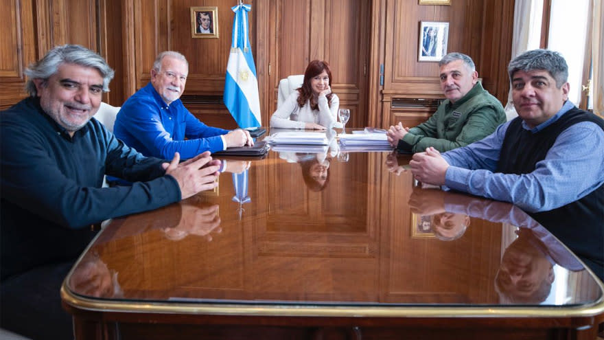 La figura de Cristina Kirchner, gravitante para algunos gremios.