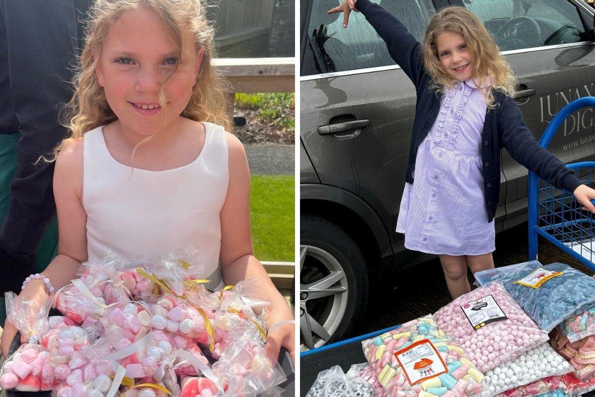 Luna Lily from Caerphilly is slowly building a sweets empire <i>(Image: SWNS)</i>