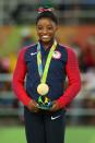 <p>Simone Biles had already racked up an impressive title count in World competitions from 2013 until 2015, but the then-19-year-old gymnast didn't compete on the Olympic stage until the 2016 Summer Games held in Rio de Janeir0. Not only did fans fall in love with Biles during her Olympic debut, she took home four gold and one bronze medal.</p>