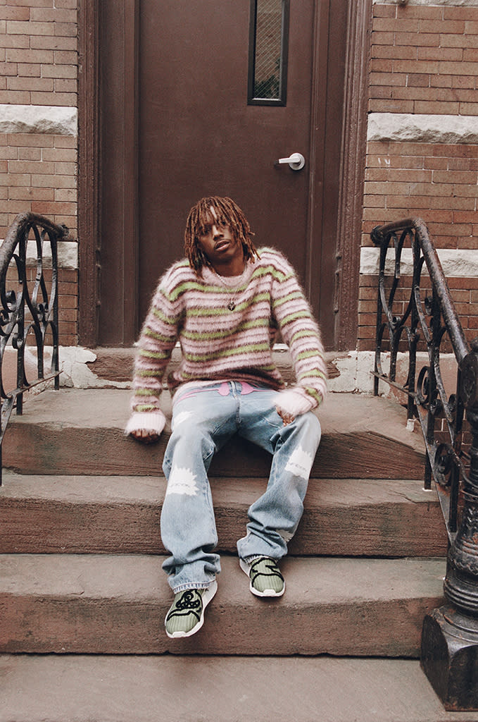 Midwxst stars in the new Farfetch x Stadium Goods 50 Years of Hip Hop editorial.