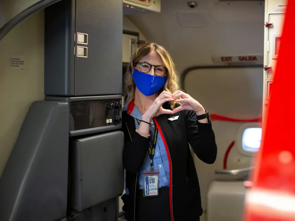 Southwest flight attendant.