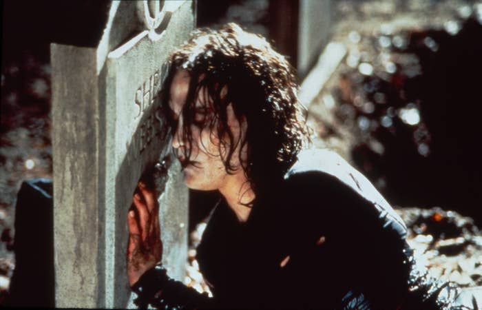 Brandon Lee in "The Crow"