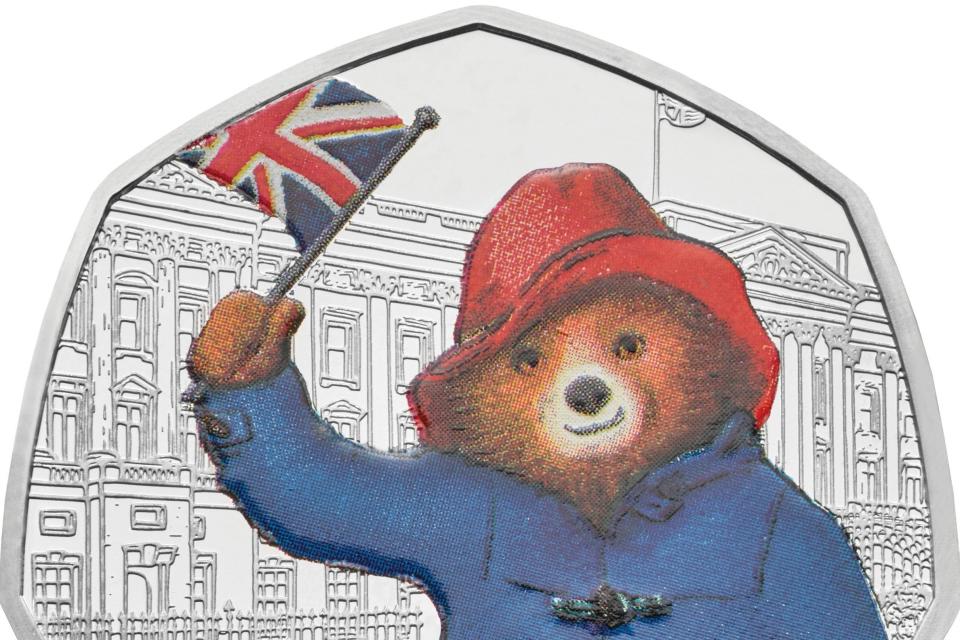 The Silver Proof Paddington Bear coin released by the Royal Mint (PA)