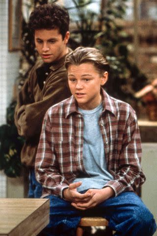 <p>Jerry Fitzgerald/ABC/Everett</p> Kirk Cameron and Leonardo DiCaprio on 'Growing Pains'