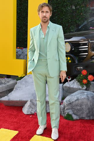 <p>Jon Kopaloff/Getty</p> Ryan Gosling in Hollywood on April 30, 2024
