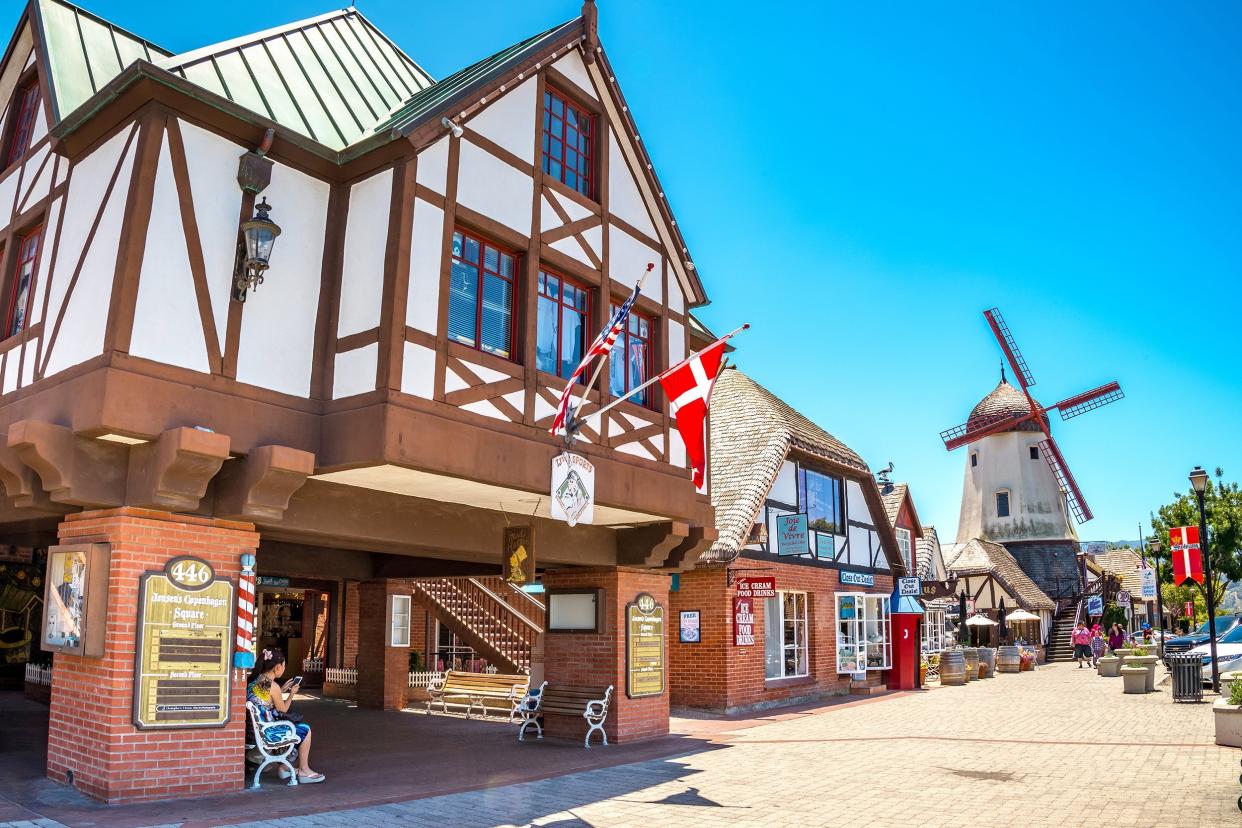 downtown Solvang, California