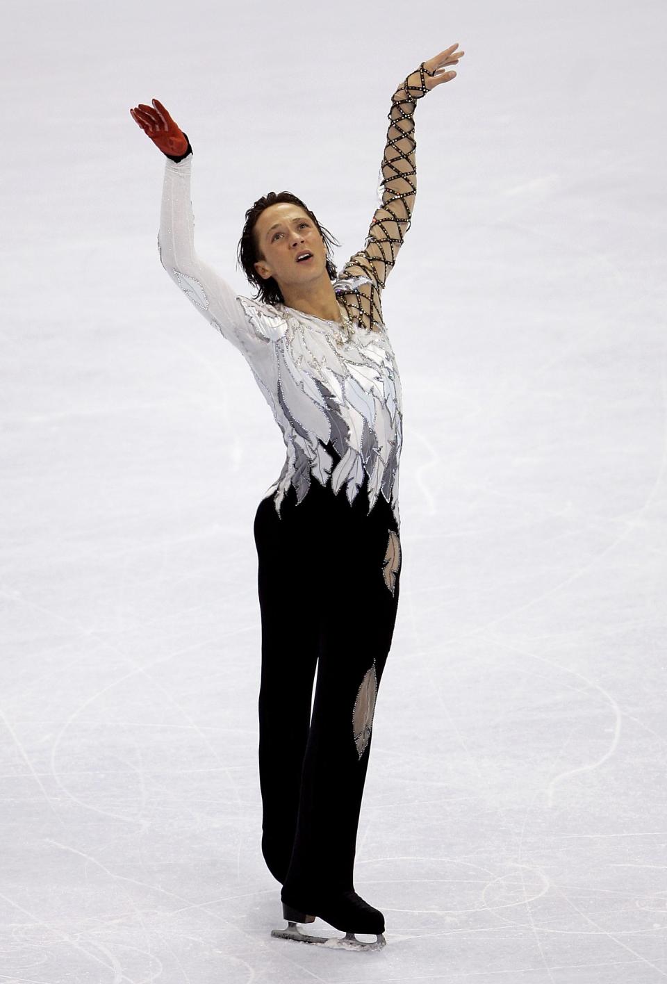 Competing&nbsp;in the men's short program during the State Farm U.S. Figure Skating Championships at the Savvis Center on Jan. 12, 2006, in St. Louis.