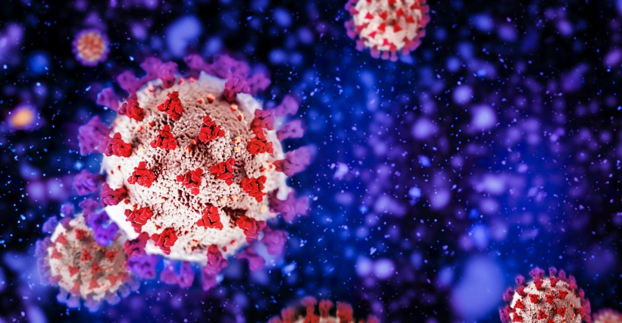 <span class="caption">Preliminary research suggests that the omicron variant may potentially induce a robust immune response.</span> <span class="attribution"><a class="link " href="https://www.gettyimages.com/detail/photo/coronavirus-royalty-free-image/1357650209?adppopup=true" rel="nofollow noopener" target="_blank" data-ylk="slk:Olga Siletskaya/Moment via Getty Images;elm:context_link;itc:0;sec:content-canvas">Olga Siletskaya/Moment via Getty Images</a></span>