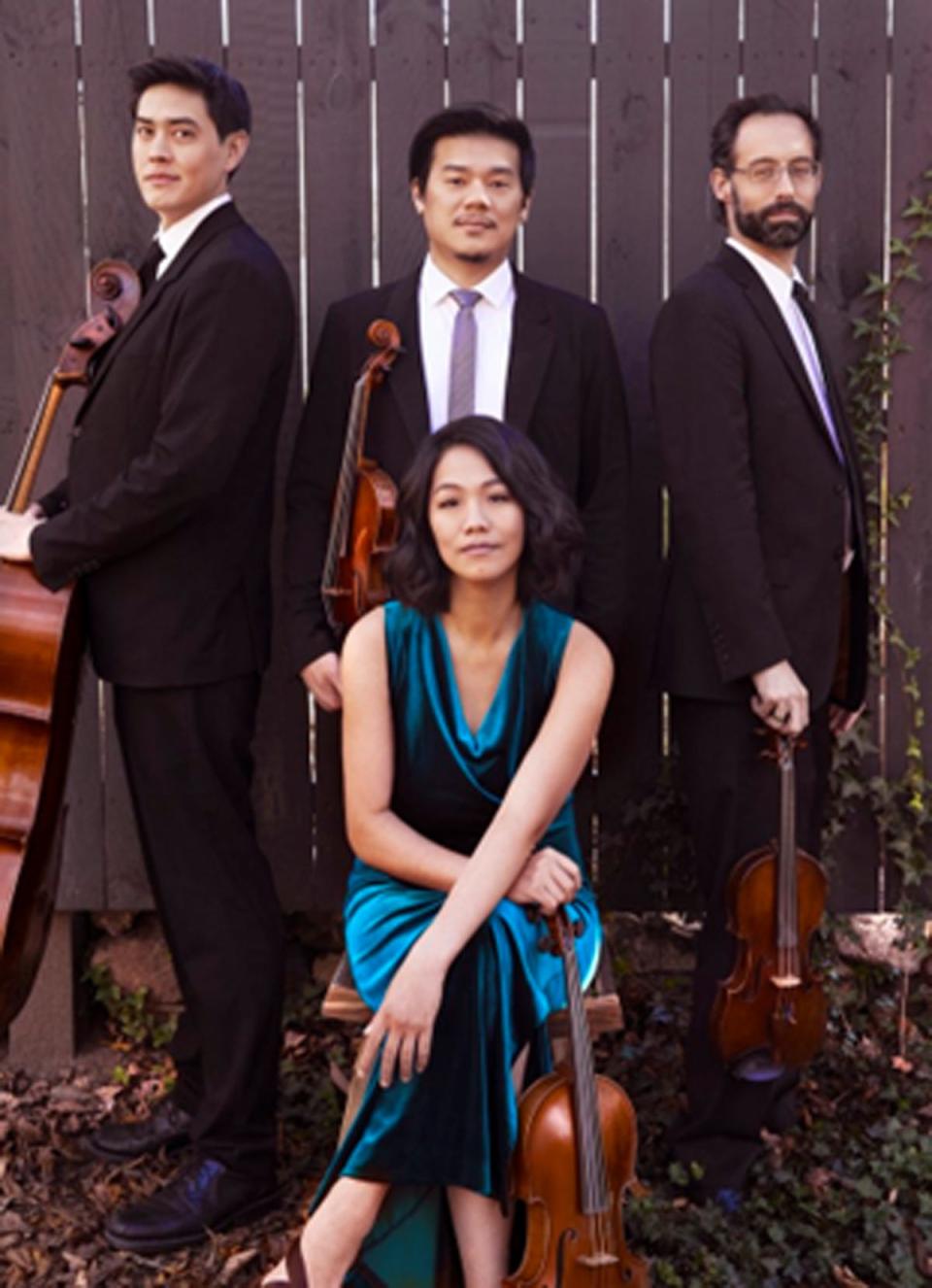 The Telegraph Quartet is one of the featured performers at Ames Town & Gown's concert Sunday at Ames City Auditorium.