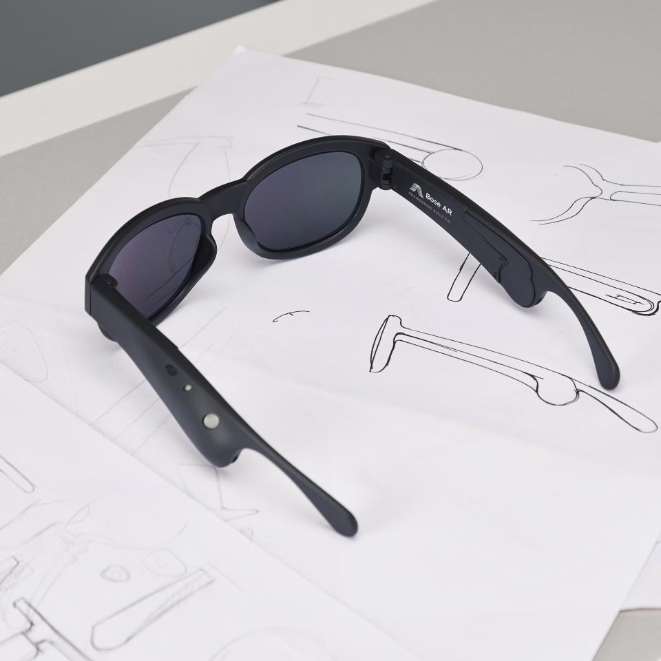 The glasses can also talk to you and give you information on your surroundings