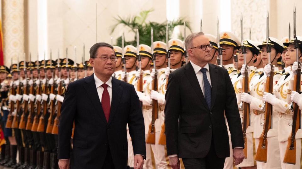 Mr Albanese visited Beijing in November last year. Picture: Twitter