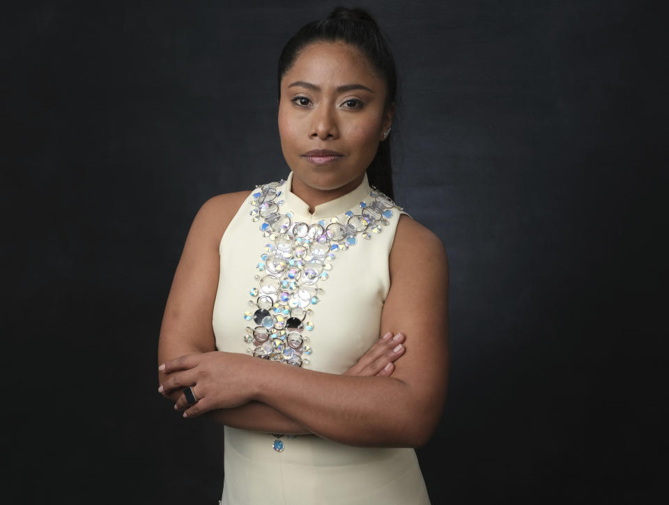 Yalitza Aparicio poses at the Academy Awards Nominees Luncheon at The Beverly Hilton Hotel -- Feb. 4, 2019, Beverly Hills, Calif.&nbsp; (Photo: Chris Pizzello/Invision/AP)