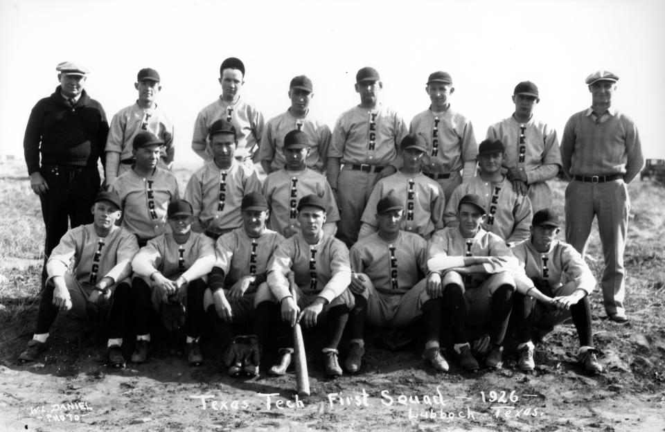 Texas Tech's first baseball team, 1926.