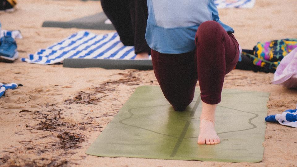 Yoga on the beach