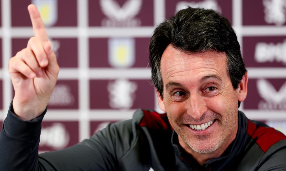 <span>Unai Emery has signed a contract to stay at <a class="link " href="https://sports.yahoo.com/soccer/teams/aston-villa/" data-i13n="sec:content-canvas;subsec:anchor_text;elm:context_link" data-ylk="slk:Aston Villa;sec:content-canvas;subsec:anchor_text;elm:context_link;itc:0">Aston Villa</a> until 2029.</span><span>Photograph: Neville Williams/Aston Villa FC/Getty Images</span>