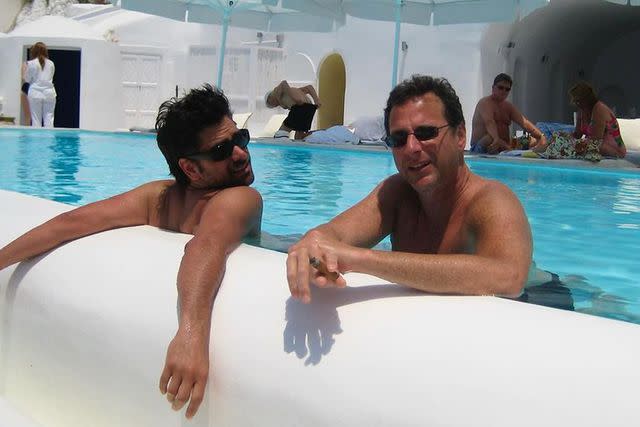 <p>John Stamos/Instagram</p> John Stamos (left) with Bob Saget