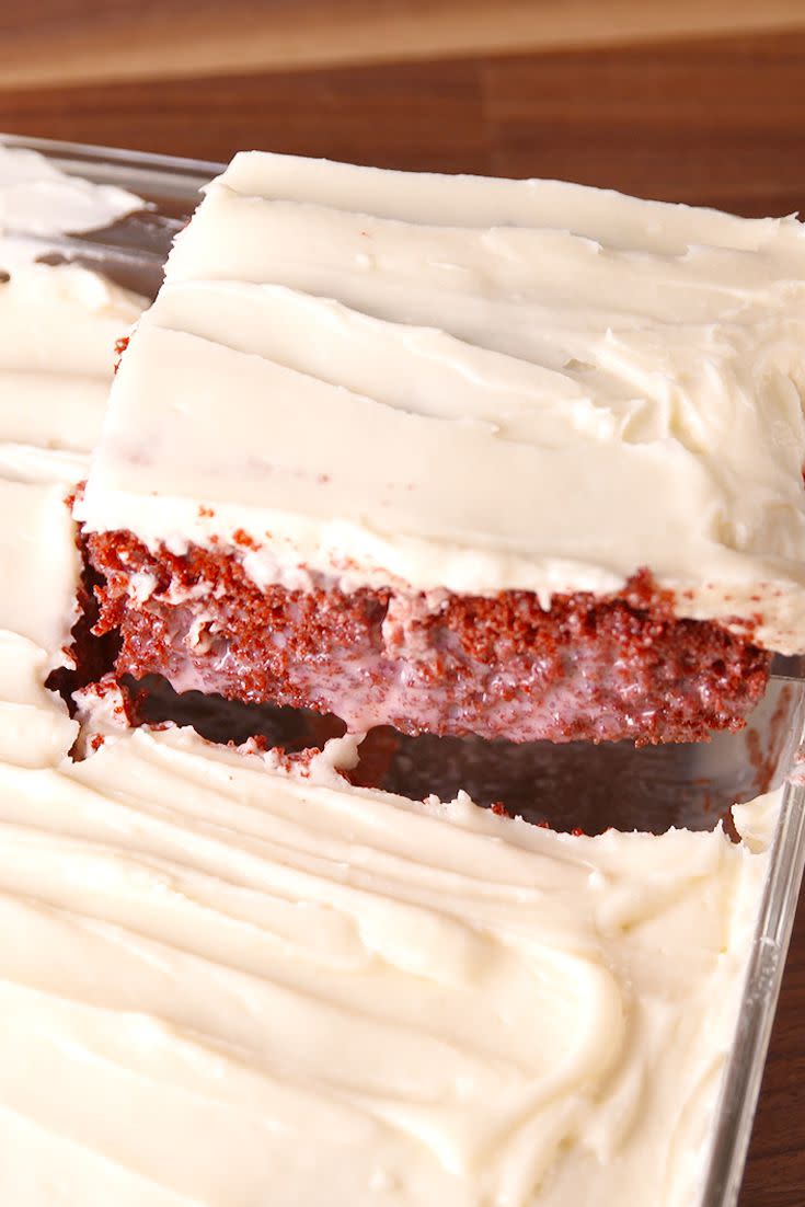 Red Velvet Poke Cake