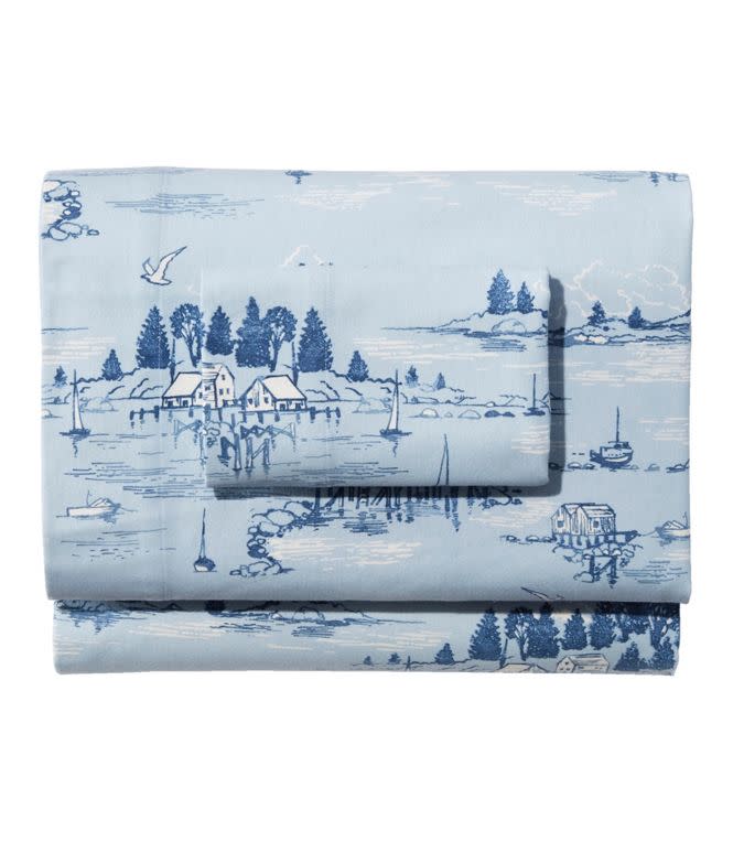  Coastal Landscape Flannel Sheet Collection