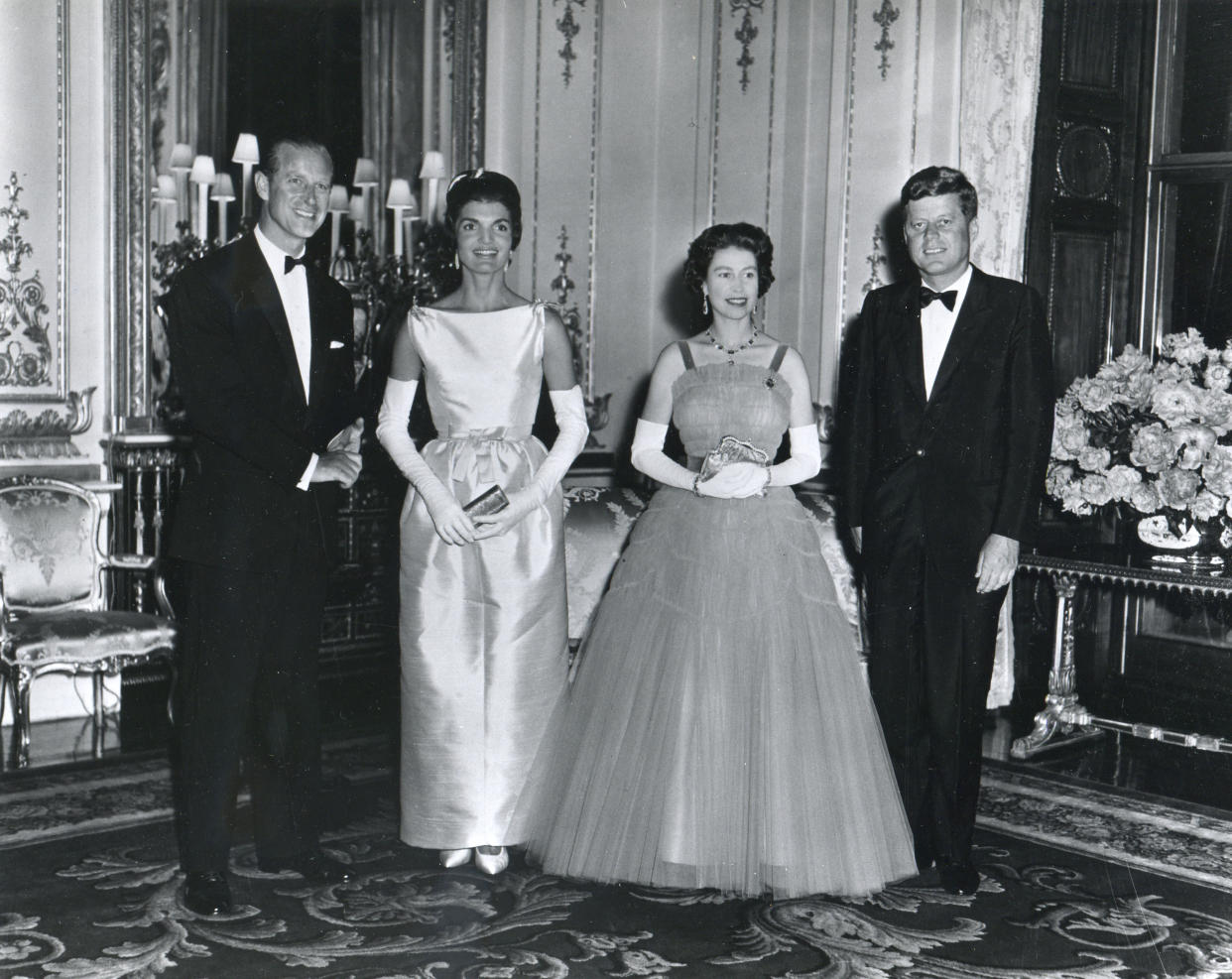 The Kennedys With The Queen (Getty Images)