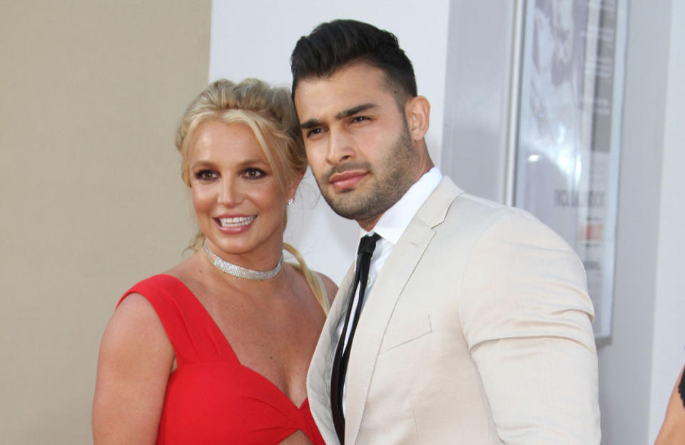 Sam Asghari is encouraging Britney Spears credit:Bang Showbiz