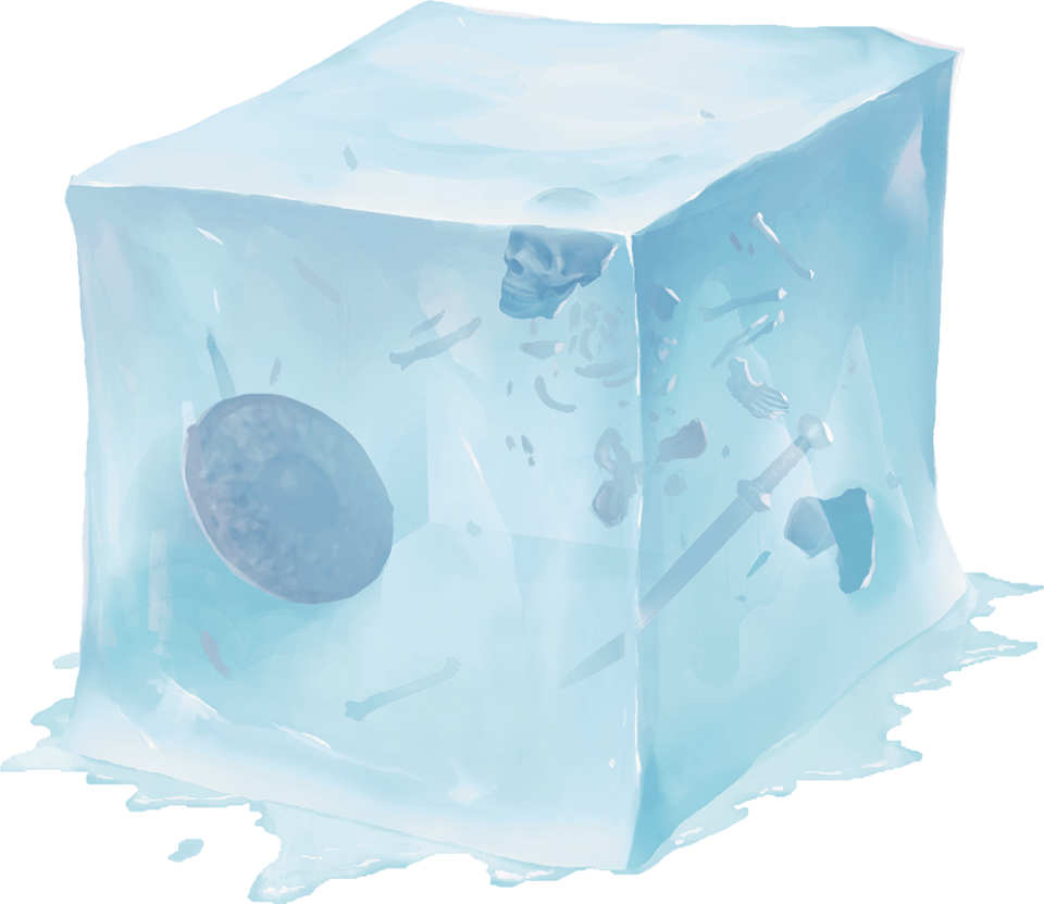 photo of a gelatinous cube in D&D manual 