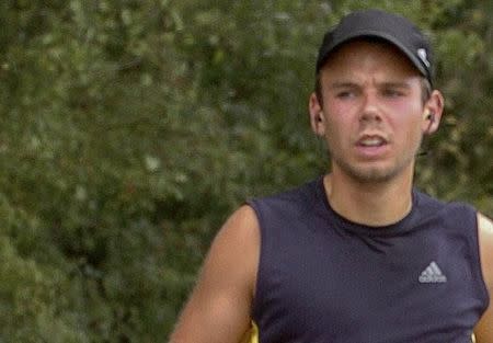 Andreas Lubitz runs the Airportrace half marathon in Hamburg in this September 13, 2009 file photo. REUTERS/Foto-Team-Mueller