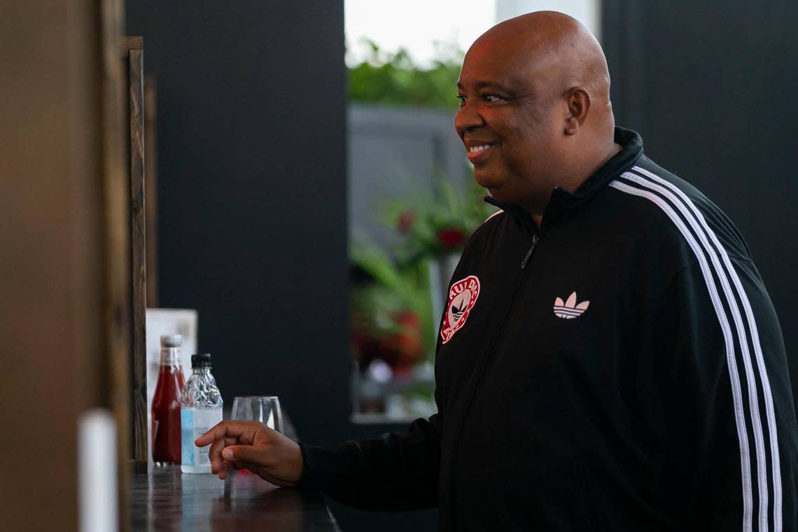 Rev Run, Joseph Simmons, attends the South Beach Wine & Food Festival’s Burger Bash in Miami Beach, Florida on Thursday, May 20, 2021. This year he hosts the party at Smorgasburg After Dark. MATIAS J. OCNER/mocner@miamiherald.com