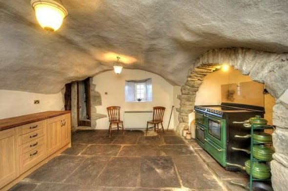 The kitchen at Kilmartin Castle