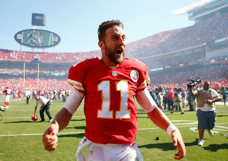 Alex Smith, gleeful