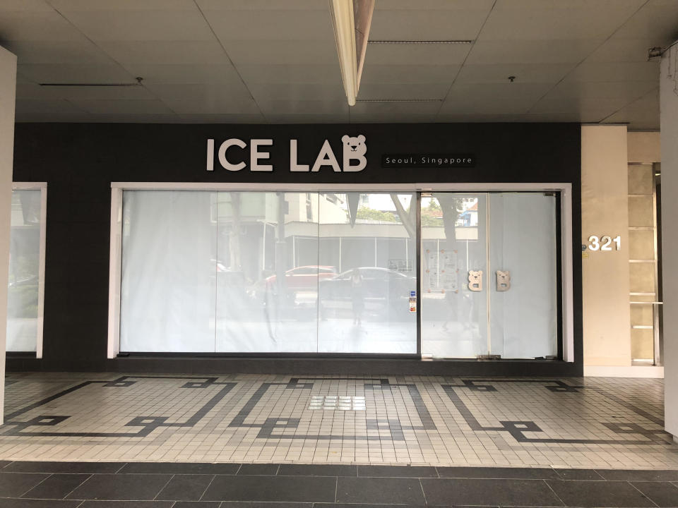 Dessert shop Ice Lab Cafe was forced to shut its outlet at Orchard Road over a legal dispute (Photo: Nurul Azliah/Yahoo Lifestyle Singapore)