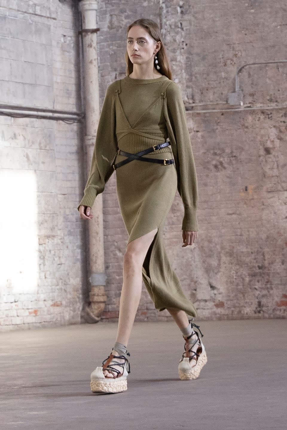 <p>Joseph Altuzarra was inspired by science fiction and real life when creating this collection, referencing <em>Dune</em> and the at-odds emotions he cycled through during the pandemic's various stages. The combination of both resulted in beautiful pieces that are loose and easy, but also pleasurable (the opposite of utilitarian pieces you suffer through wearing, these are delicious knits, soft leathers, and liquid-like silks you’ll look forward to putting on). There was plenty of suiting, too, a staple for the brand, but the styles were softer than previous seasons, oversized and boxy with an ’80s bend. This Altuzarra is still sexy and cool, but altogether warmer, the work of a man who spent the preceding months realizing how much joy and comfort can be found from the simple things. <em>—Leah Melby Clinton</em></p>