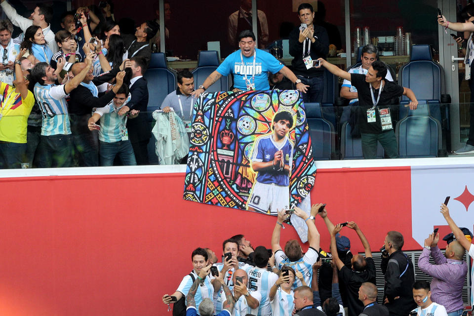 Diego Maradona at the 2018 World Cup