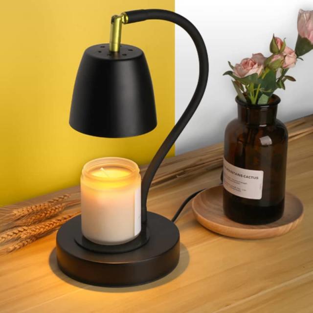 LUXGARDEN Electric Candle Warmer Lamp Wood Lamp Candle Wax Melt Lamp Mid  Century Candle Warmer Wax Warmer Fragrance Warmer 