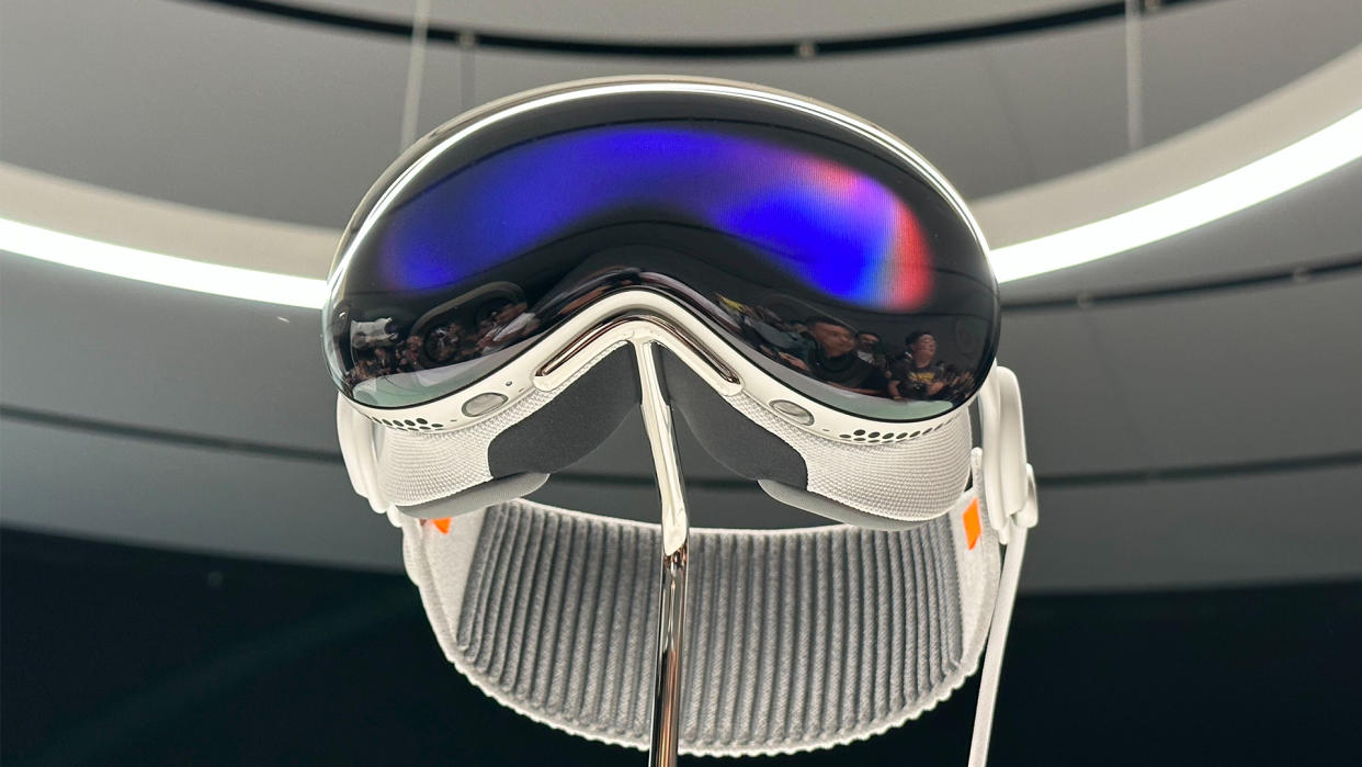  The Apple Vision Pro headset at WWDC 2023 